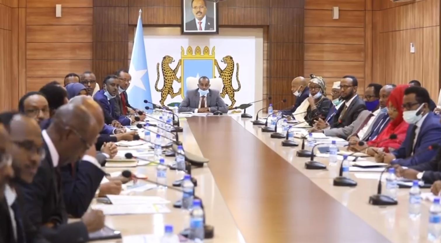 DAAWO: Shirka Golaha Wasiirrada oo looga hadlay qodobbo ay ka mid yihiin Amniga Doorashooyinka