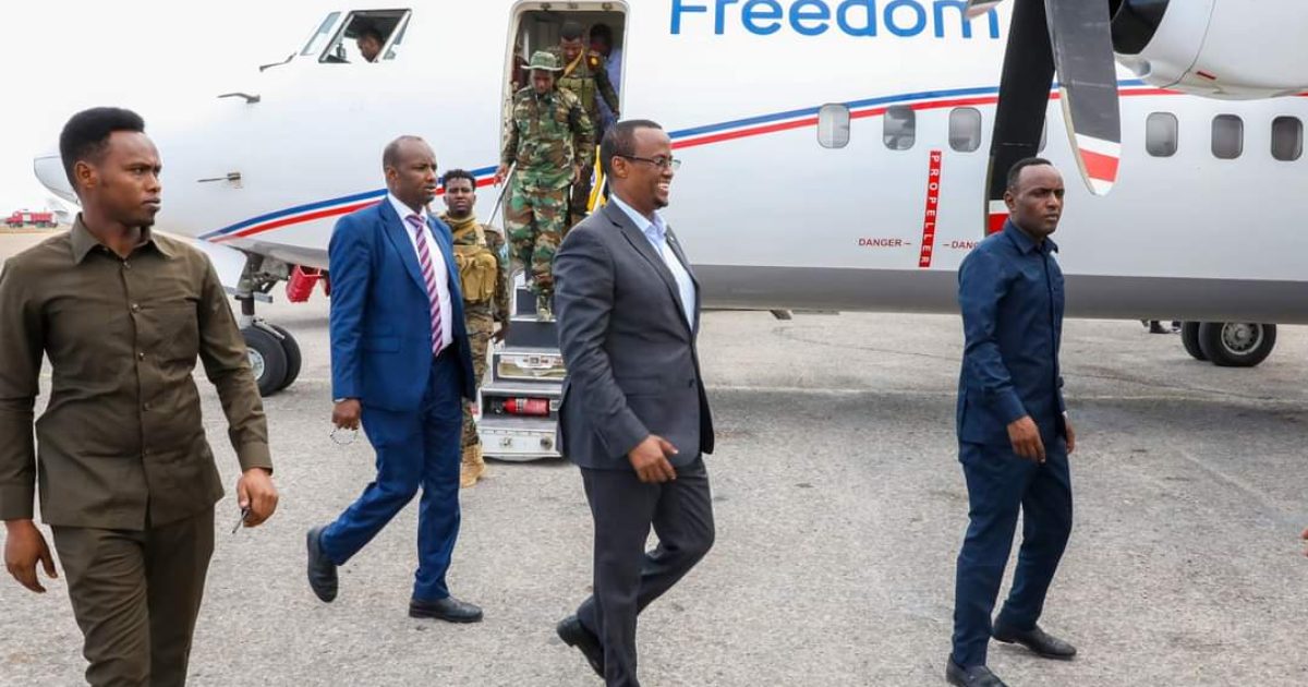 Madaxweynaha Hirshabeelle oo soo gaaray Muqdisho