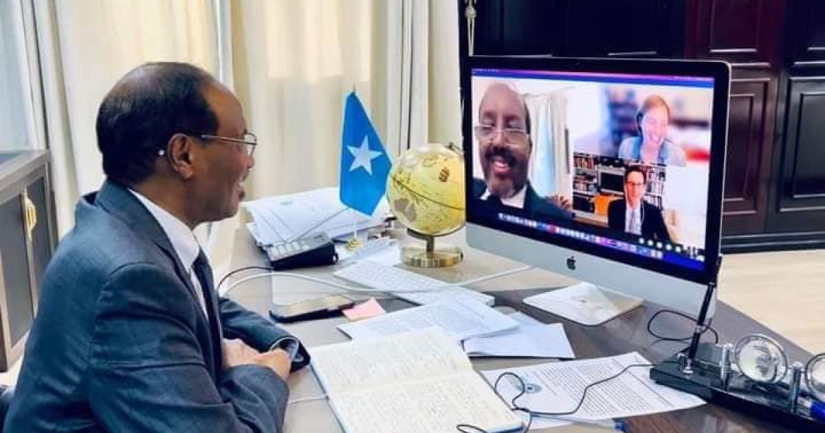 Madaxweyne Xasan iyo Wasiir Beyle oo la hadlay Madaxda Hay’adda IMF