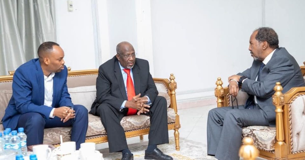 Madaxweyne Xasan sheekh oo la kulmay Gudoomiyaha Golaha shacabka BJFS