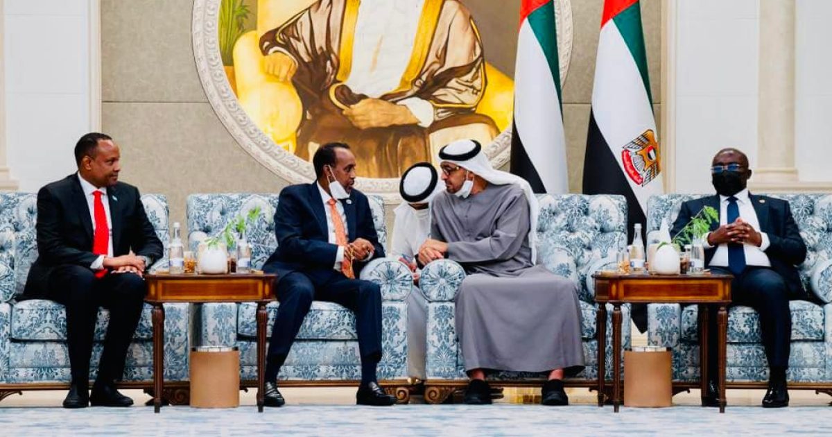 Sawirro: RW Rooble oo Dubai kula kulmay madaxweynaha Imaaraadka Carabta