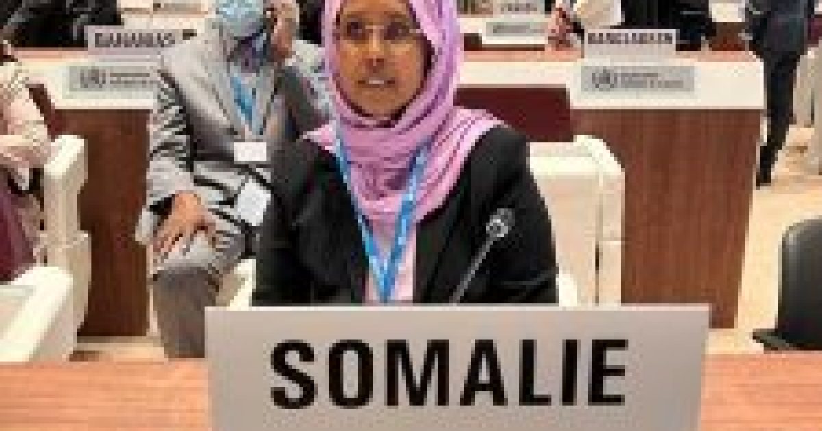 Wasiirka Caafimaadka Somaaliya oo magaalada Geneva uga qeygalaysa Shirweynaha Hay’adda Caafimaadka Aduunka.