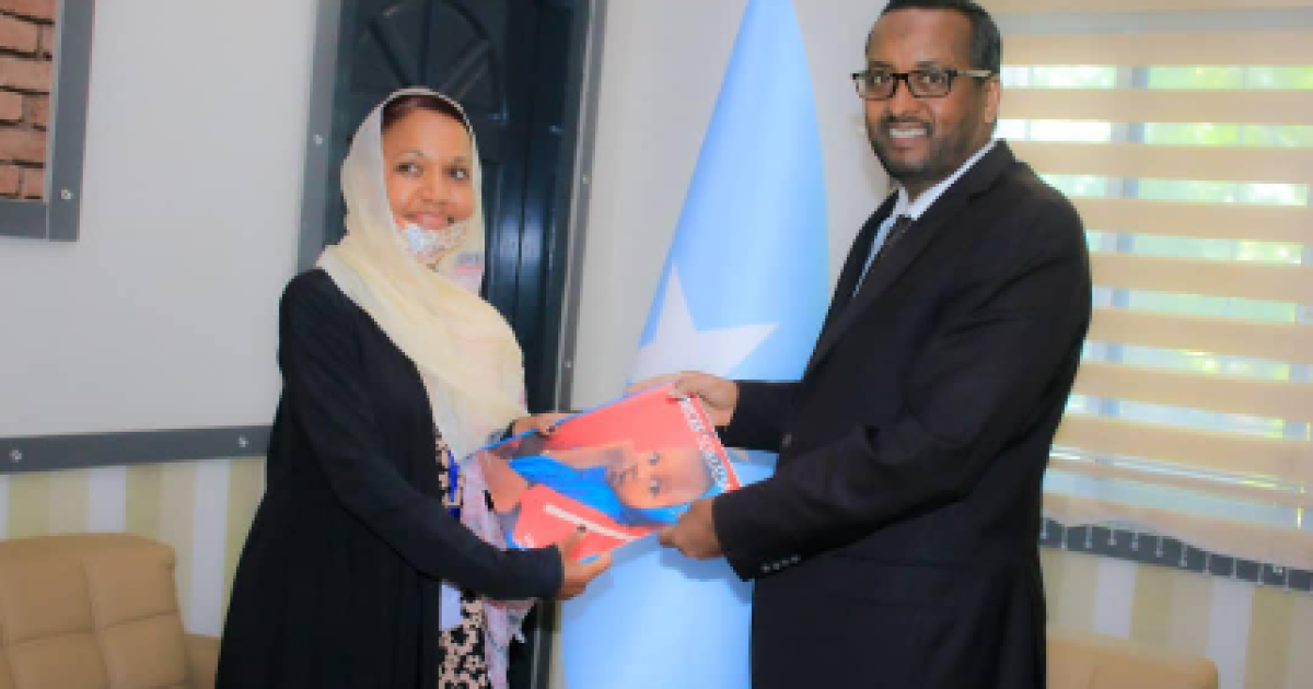 Siihayaha Wasiirka Arrimaha Dibadda oo waraaqaha aqoonsiga ka guddoomay Wakiilka cusub ee UNICEF ee Soomaaliya