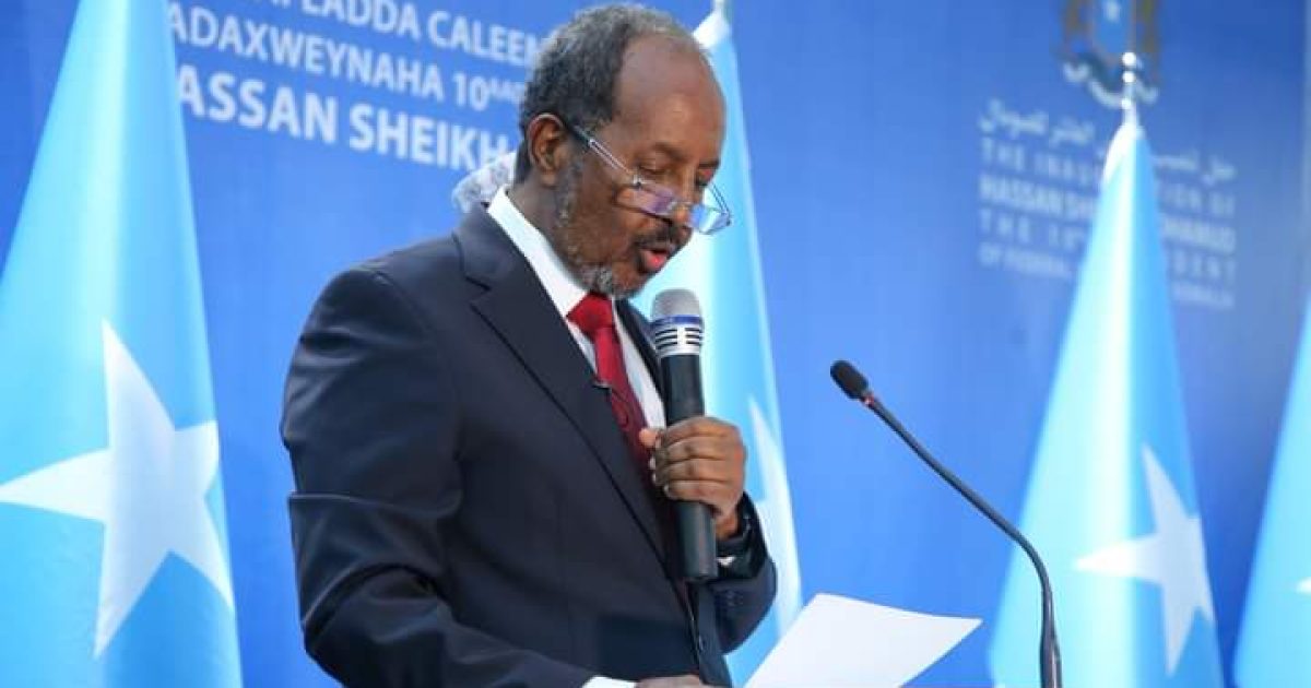 Madaxweyne Xasan Sheekh oo qodobo muhiim ah uga hadlay khudbaddii Caleema Saarka