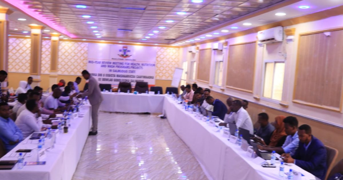 Wasiirka Caafimaadka Galmudug oo daah furay shirka isku xirka Mashaariicda Caafimaadka “SAWIRRO”