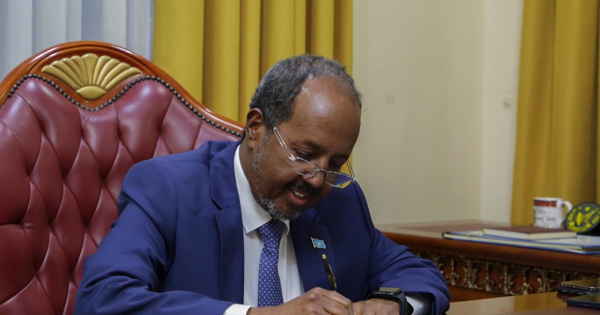 Madaxweyne Xasan Sheekh oo magacaabay Ra’iisul Wasaaraha Xukuumadda Federaalka Soomaaliya