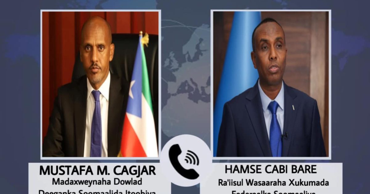 R/W Xamse oo khadka teleefonka kula hadlay Madaxweynaha Dowlad Deegaanka Itoobiya