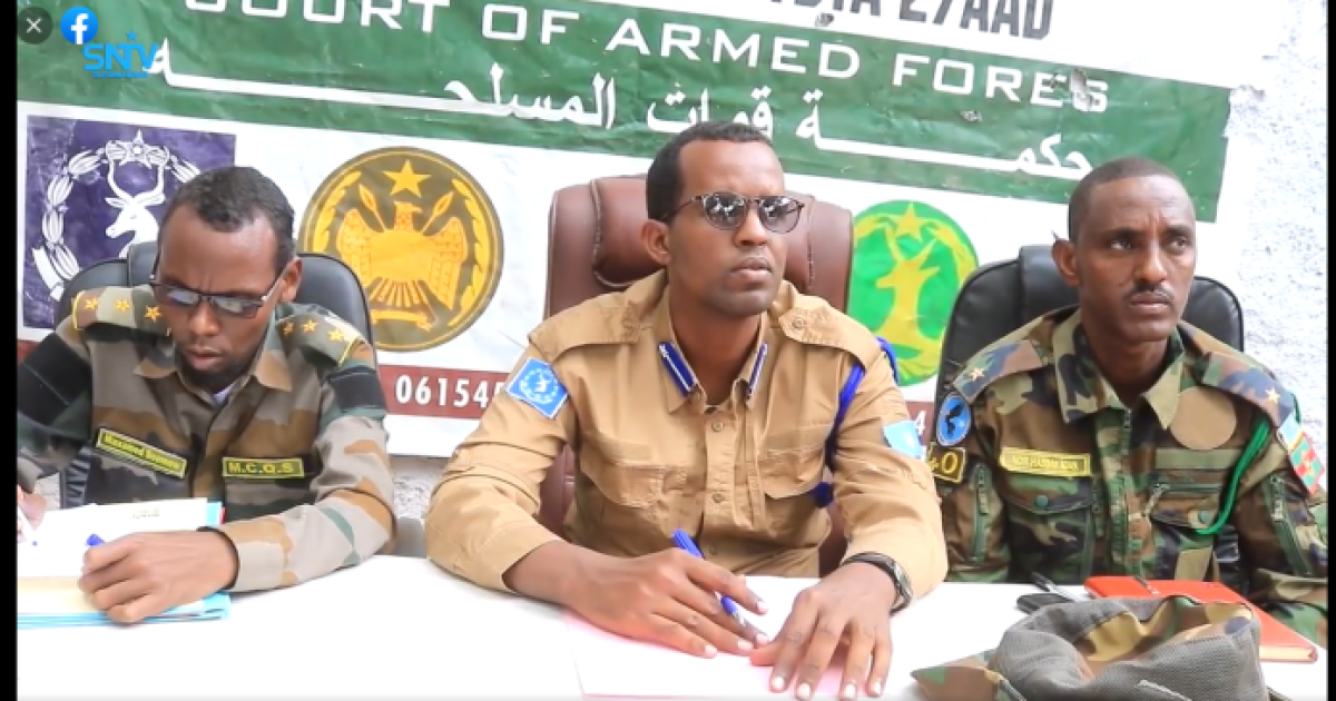 Maxkamada ciidanka qalabka sida oo dhageesatay dacwado loo heystay eedeysanayaal