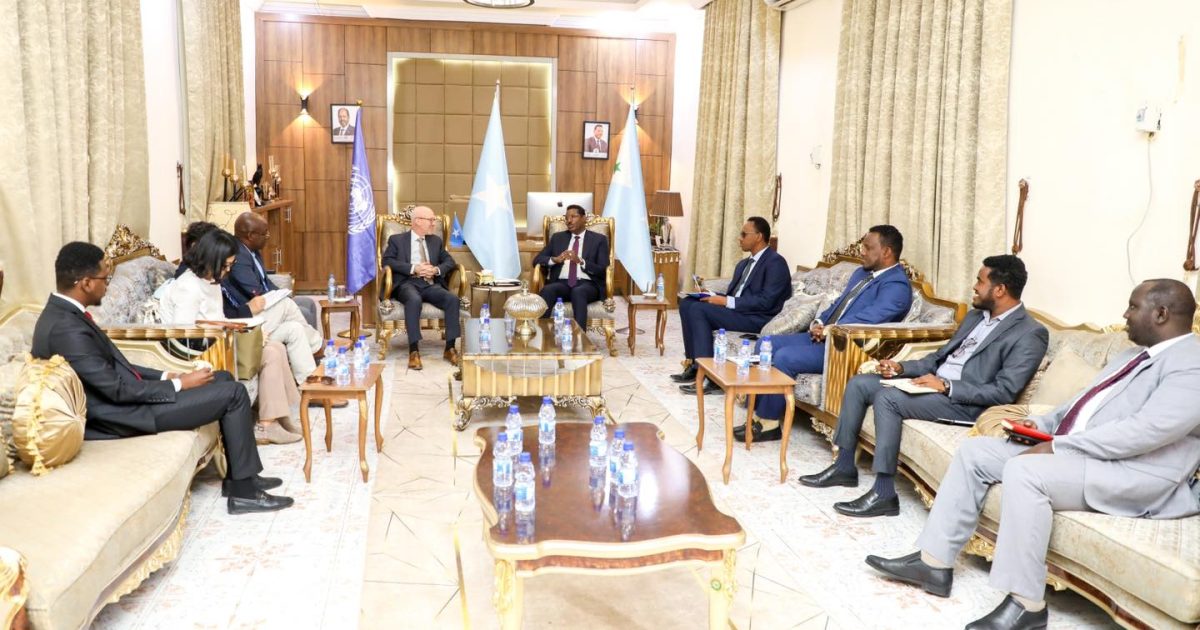 Madaxweynaha Galmudug Oo Qaabilay Wafdi Uu Hoggaaminayay James Swan