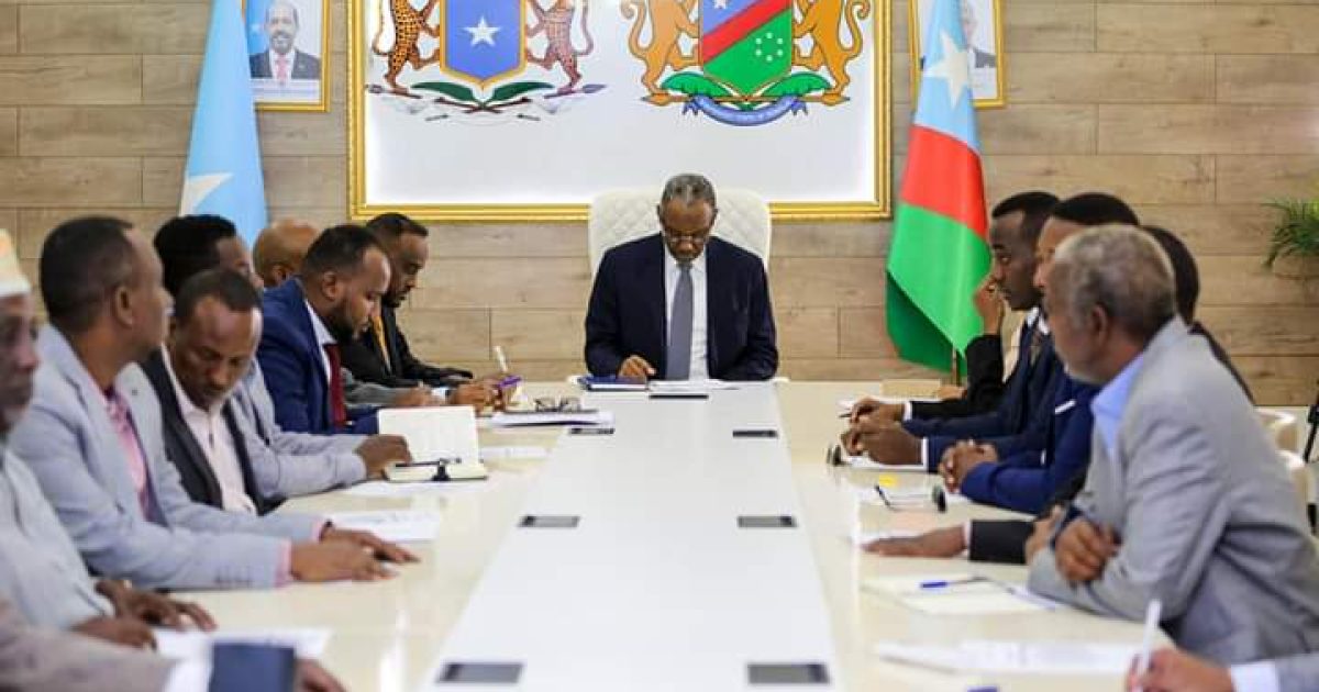 Laftagareen oo shir guddoomiyay kulanka gollaha Wasiirada Koonfur Galbeed