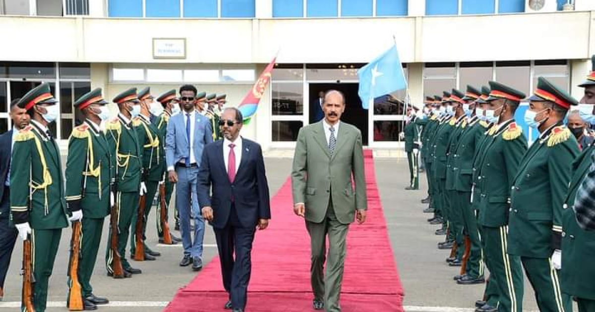 Madaxweynaha JFS oo maanta  dib u soo laabanaya kadib Booqasho uu ku tagay Magaalada Asmara