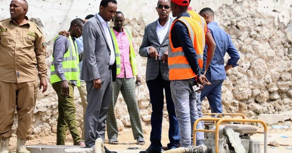 Tubooyinka biyaha qaada ee Muqdisho oo dib u dayactir lagu sameeyay