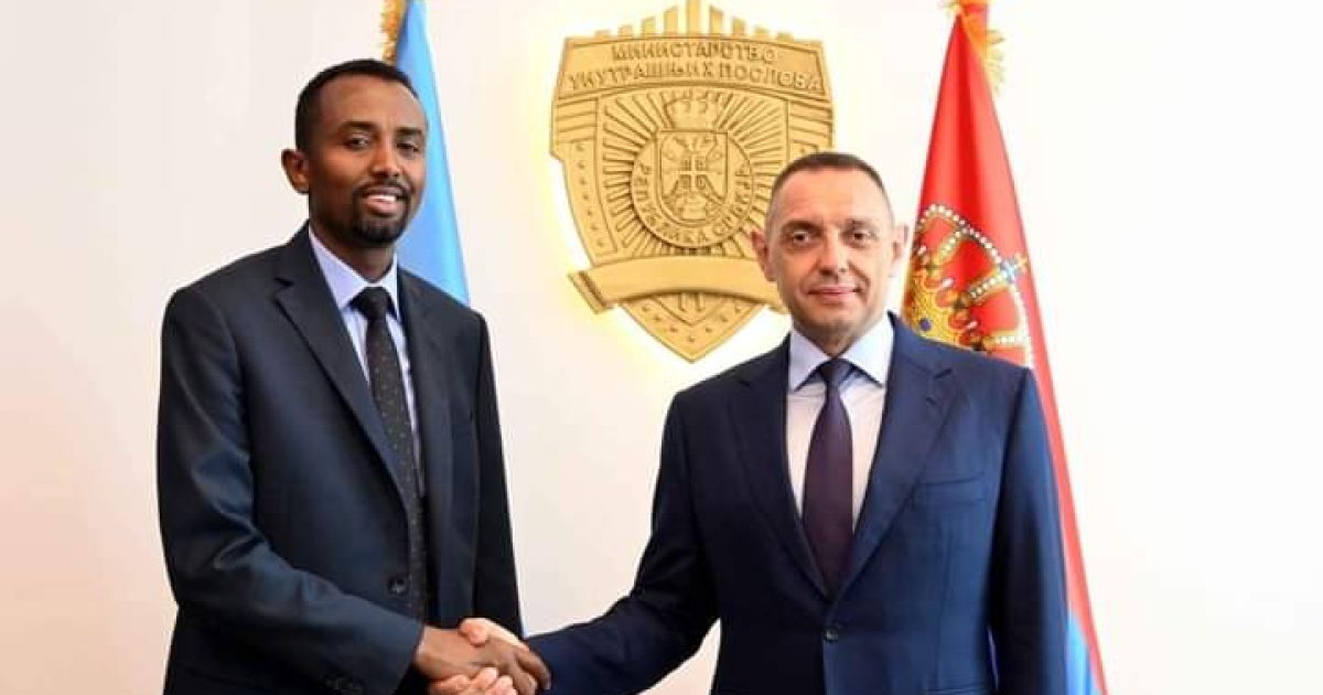 Danjiraha Soomaaliya Ee Serbia Oo La Kulmay Wasiirka Arrimaha Gudaha Ee Dalkaas