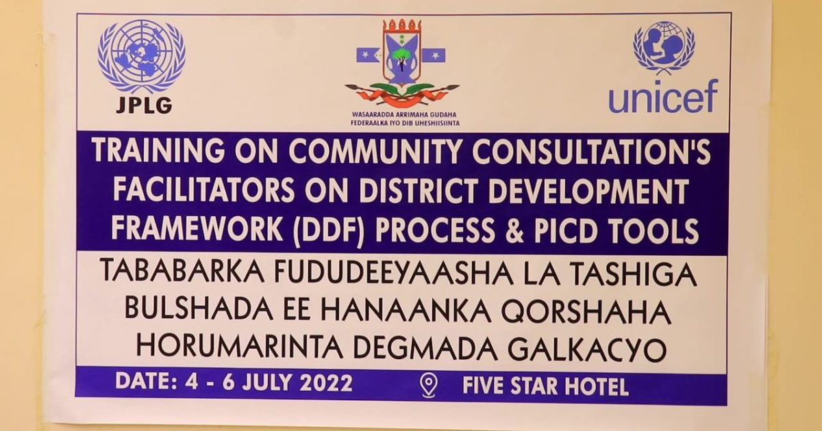 Tababar lagu baranayay horumarinta bulshada oo Gaalkacyo lagu soo gabagabeeyay