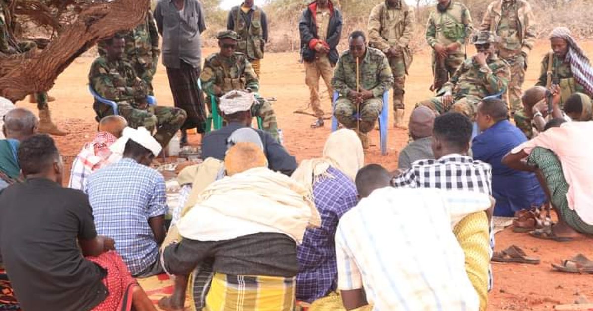 Saraakiil ciidan iyo Mas’uuliyiin kormeeray deegaanno dhaca Waqooyiga Hiiraan