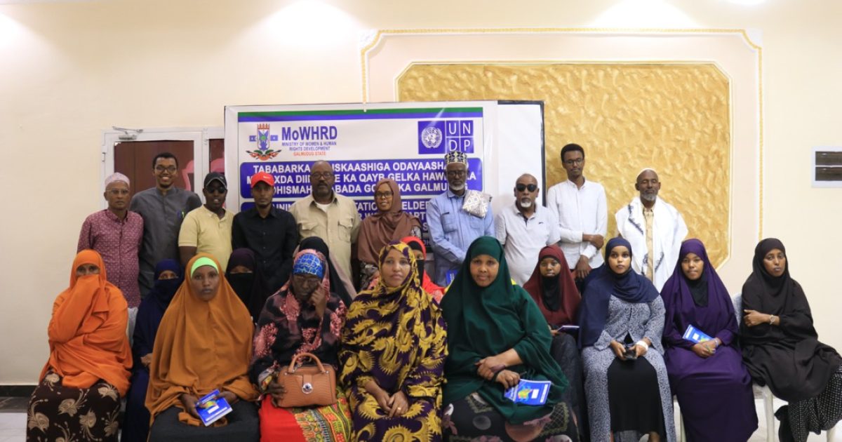 Tababar ku saabsan Nabadda oo Dhuusamareeb lagu qabtay