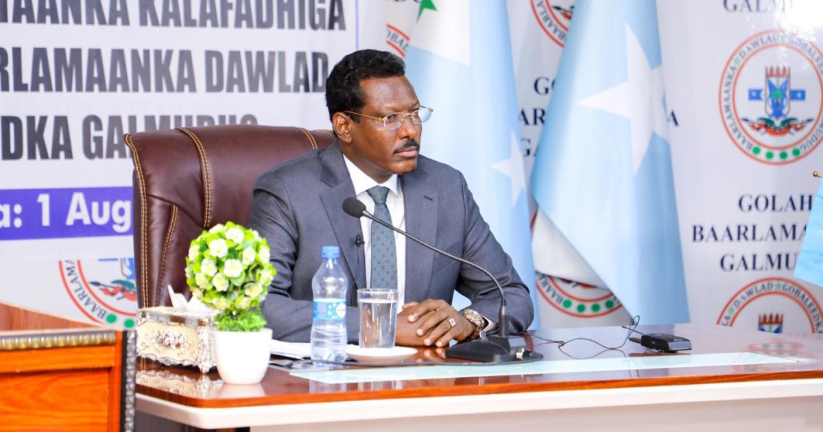 Madaxweynaha Galmudug Oo Furay Kalfadhigga 5aad Ee Baarlamaanka Galmudug