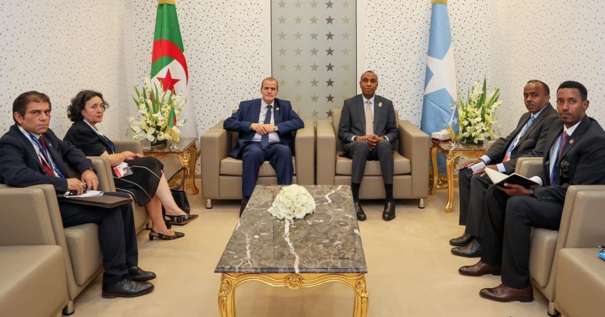 Ra’iisul Wasaaraha XFS oo kulan la qaatay wasiir Ganacsiga iyo Warshadaha Dowladda Aljeeriya