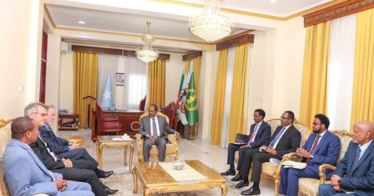Madaxweyne Xasan Sheekh oo qaabilay Madaxa hay’adda WFP