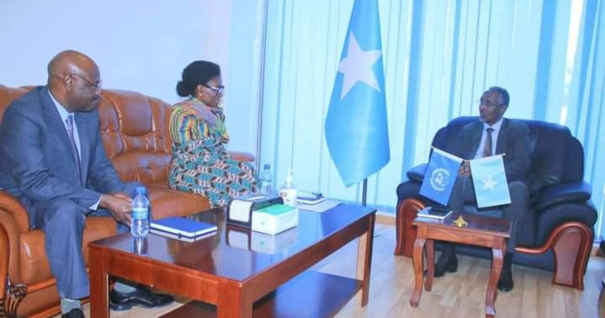 Wasiirka Arrimaha Dibadda Oo Qaabilay Ku-xigeenka Ergayga Qaramada Midoobey Ee Soomaaliya