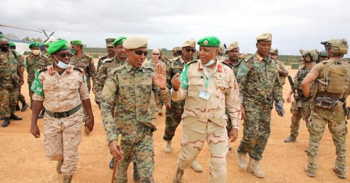 Taliyaha Ciidanka Xoogga iyo Wafdi Uu Hogaaminayo Oo Gaaray Beladweyne