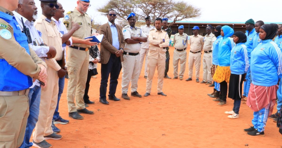 Wafdi kormeer ah oo boqasho ku tagay Xerada tababarka booliska Galmudug ee Cadaado.