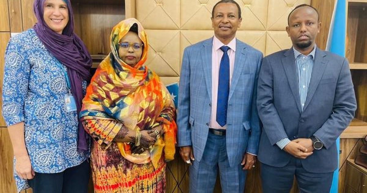 Wasiirka Caafimaadka Soomaaliya Oo Xafiiska Ku Qaabiley Wafdi Ka Socdey Hey’adda WFP