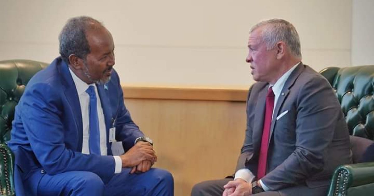 Madaxweyne Xasan Sheekh Oo New York kula Kulmay Boqorka Dalka Urdun