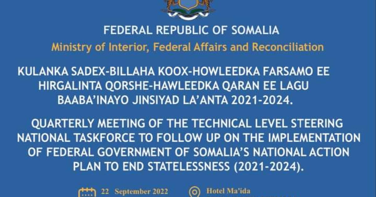 Wasaaradda Arrimaha Guddaha oo kulan seddex bille ah qabatay