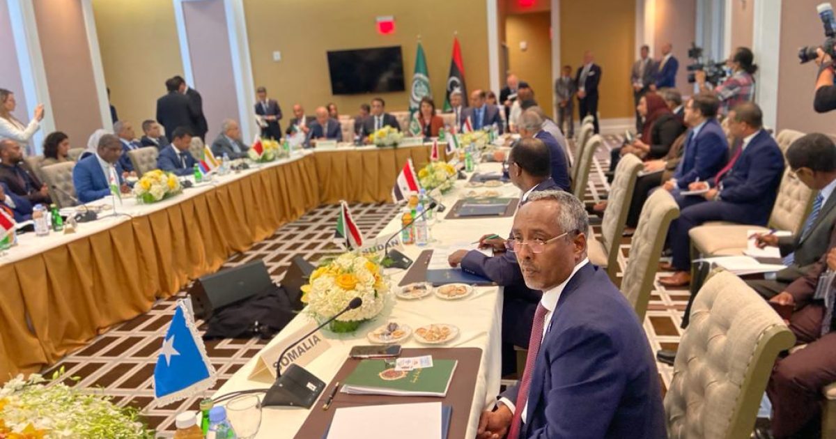 Wasiirka Arrimaha Dibadda Soomaaliya  Oo Ka Qeybgalay Shirka Wasiirada Jaamacadda Carabta Oo Ka Dhacay New York