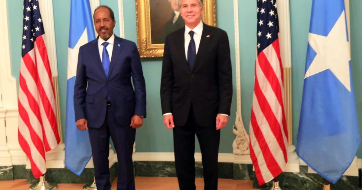 Madaxweyne Xasan Sheekh oo kulan la qaatay xoghayaha arrimaha dibadda Mareykanka