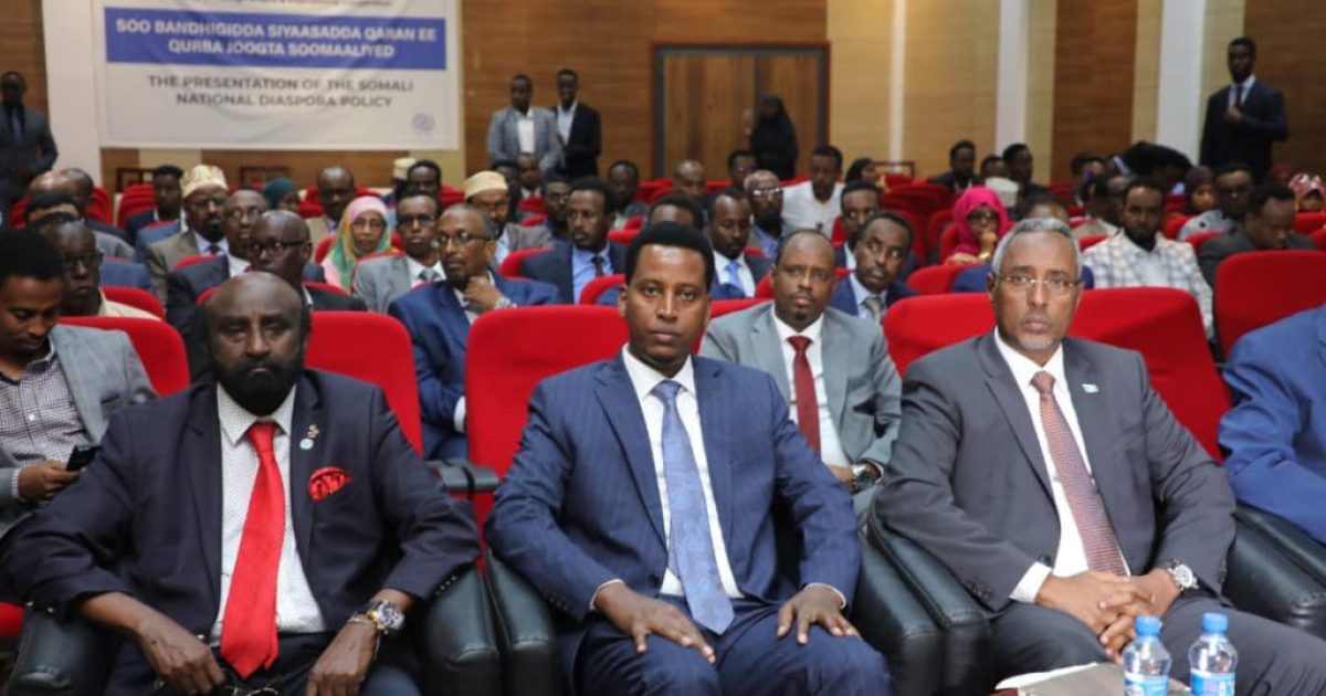 Wasiirka Arrimaha Dibadda iyo Iskaashiga Caalamiga XFS oo daah furay munaasabad lagu soo bandhigayay Siyaasadda Qaran ee Qurbajoogta Soomaaliyeed