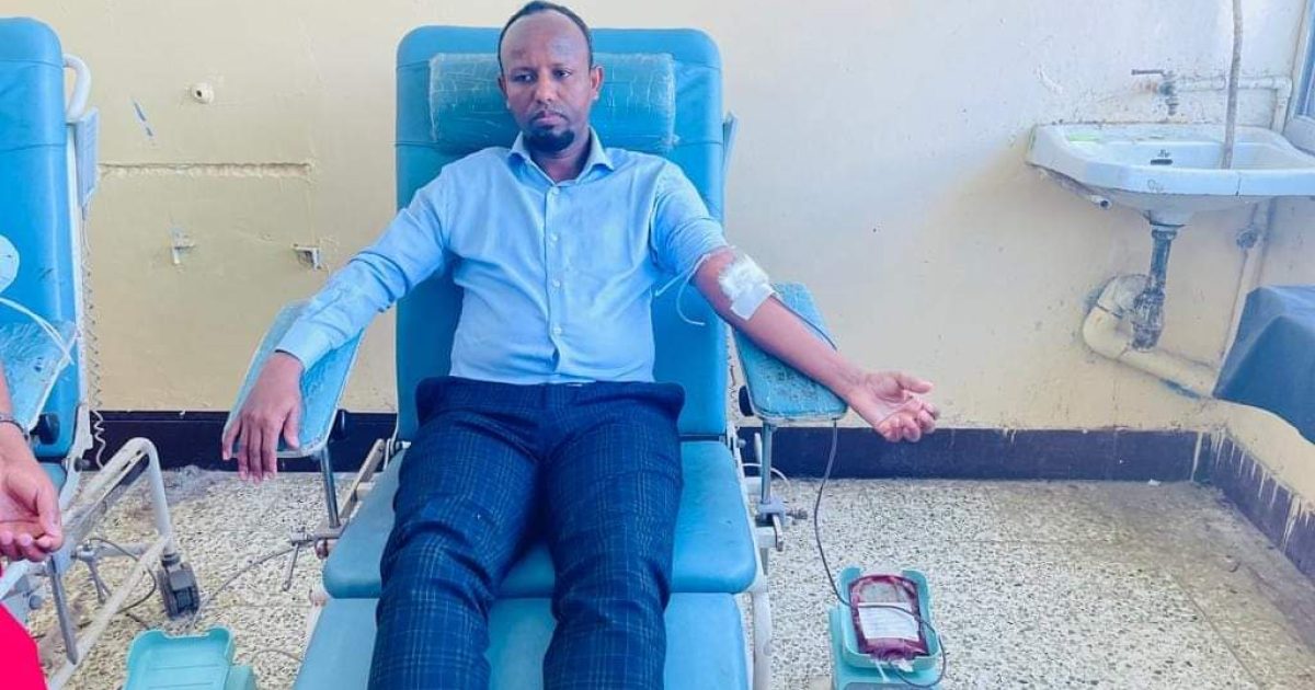 Wasiirka Caafimaadka Oo Kamid Noqday Dadkii Ku Deeqay Dhiiggooda