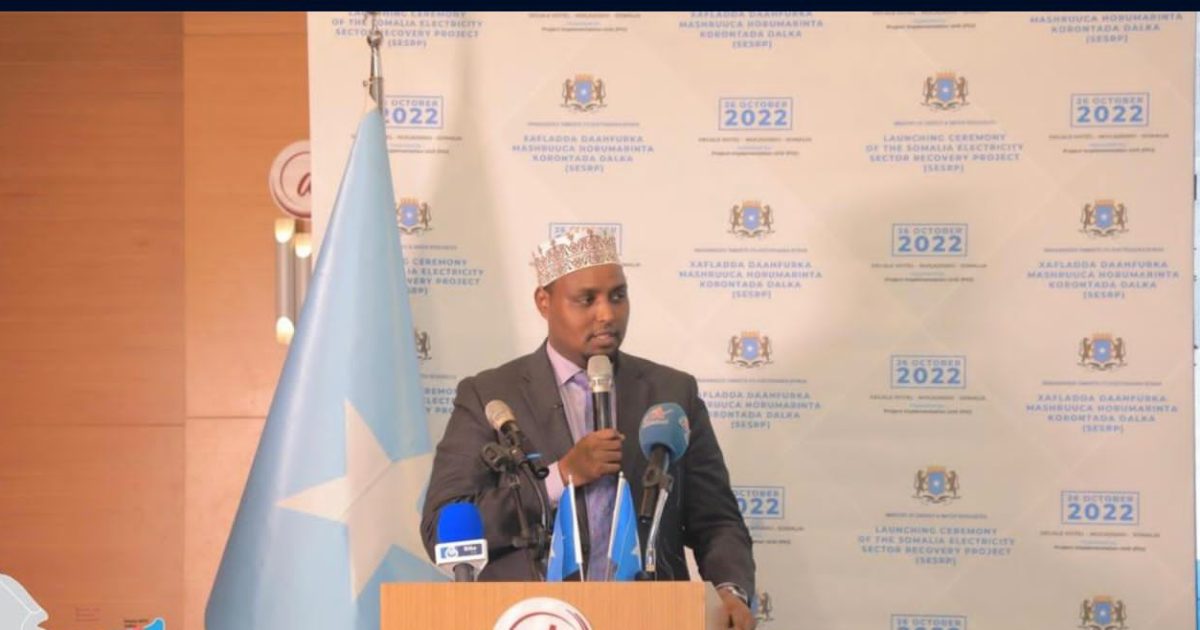 Wasiirka Qorshenynta Oo Ka Qeybgalay Daah-furka Mashruuca Korontada Dalka