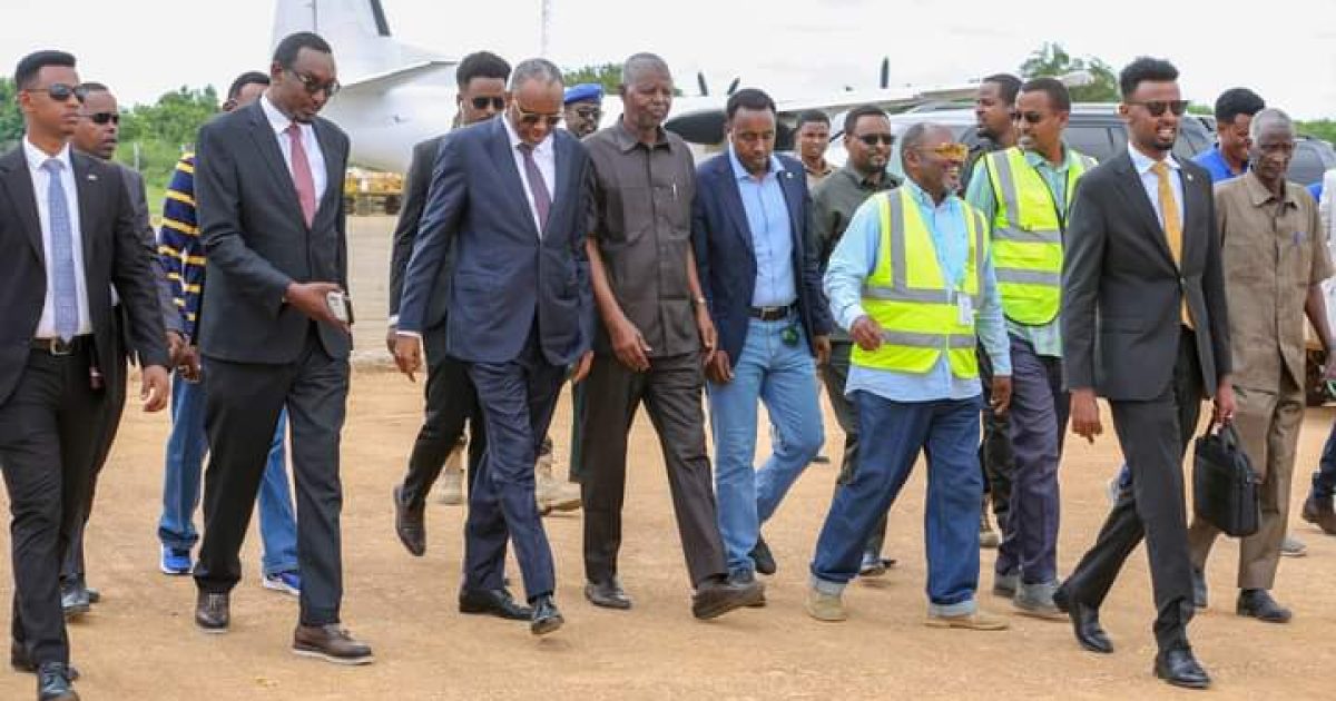 Laftagareen oo kormeeray Garoonka Diyaaradaha Baydhabo