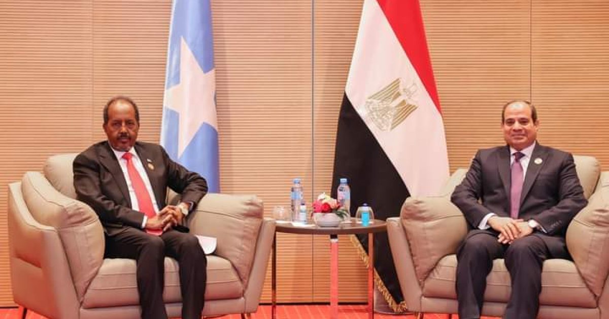 Madaxweyne Xasan Sheekh Oo La Kulmay Dhiggiisa Dalka Masar