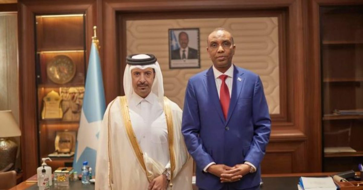 Ra’iisul Wasaaraha XFS oo xafiiskiisa ku qaabilay Safiirka cusub ee Dowladda Qatar