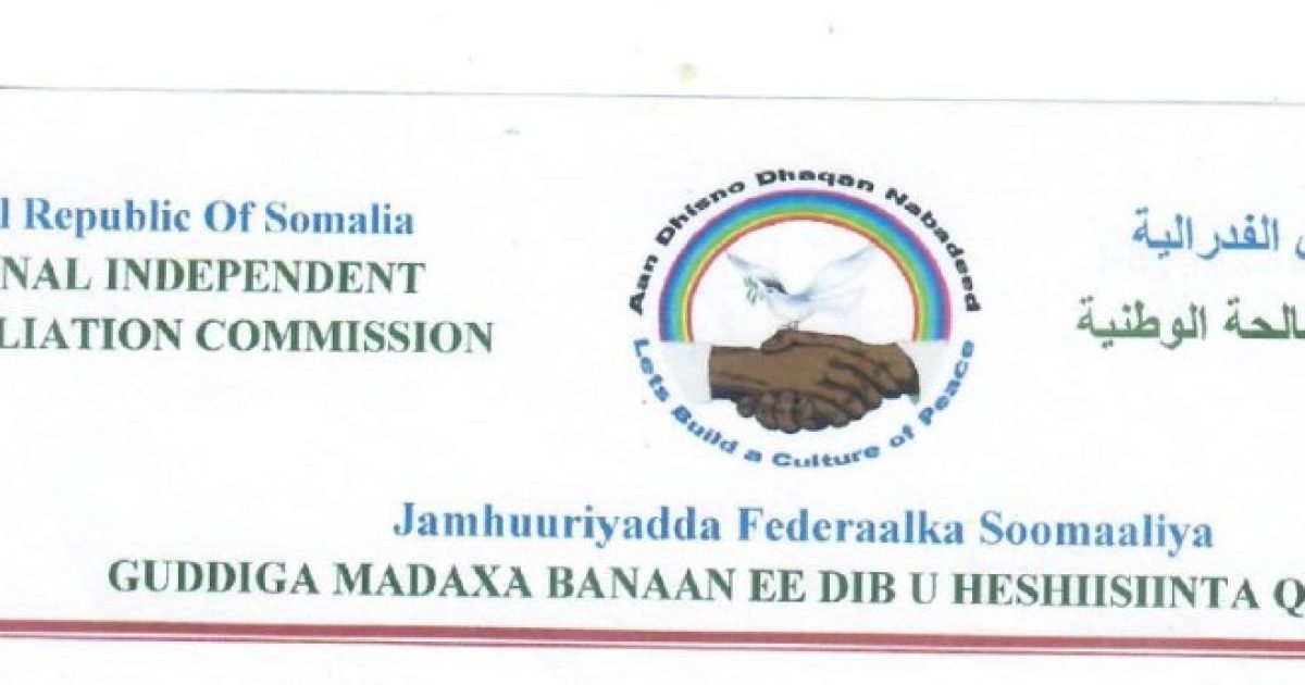 Guddiga dib u heshiinta qaranka oo ku baaqay in si degdeg ah loo joojiyo colaadda ka soo cusboonaatay Shabeelaha dhexe