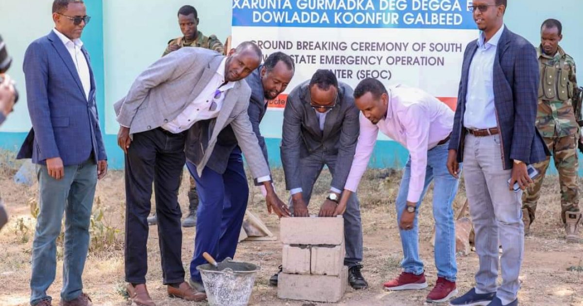 Guddoomiyaha SODMA oo Baydhaba ka dhagax-dhigay xarunta gurmadka degdegga