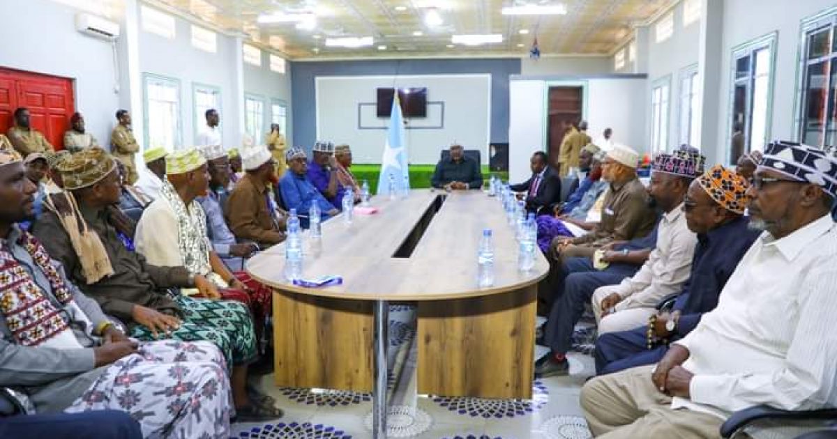 Guddoomiyaha Golaha Shacabka oo la kulmay Odayaasha dhaqanka KGS