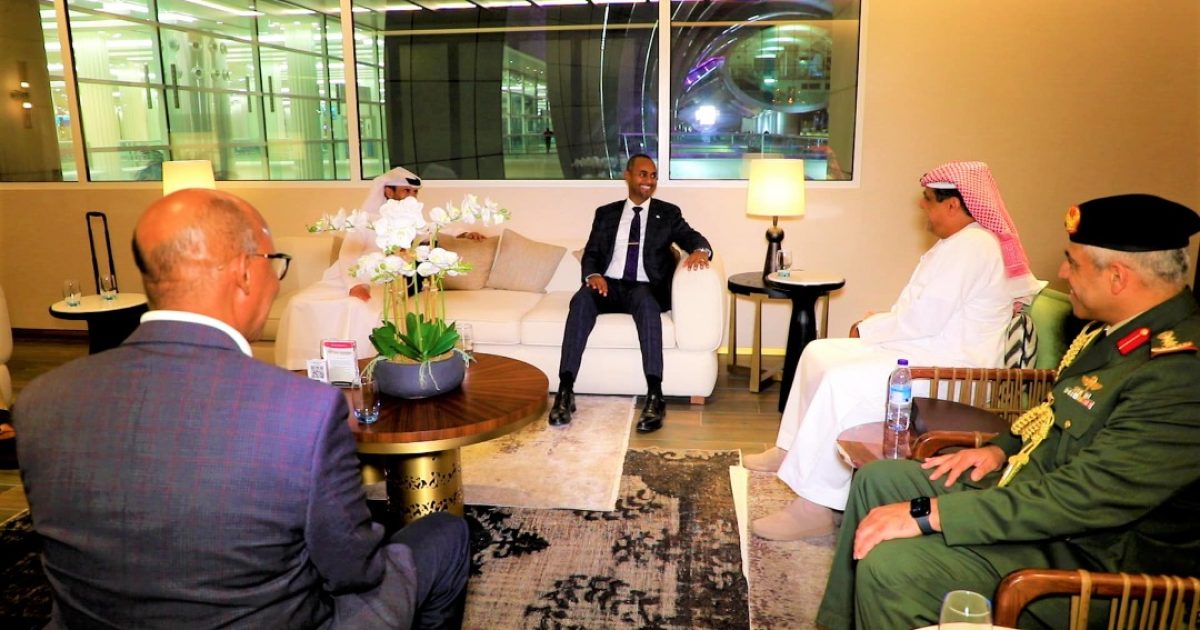 Wasiirka Gaashaandhigga oo lagu soo dhaweeyay Dalka Isutagga Imaaraadka Carabta