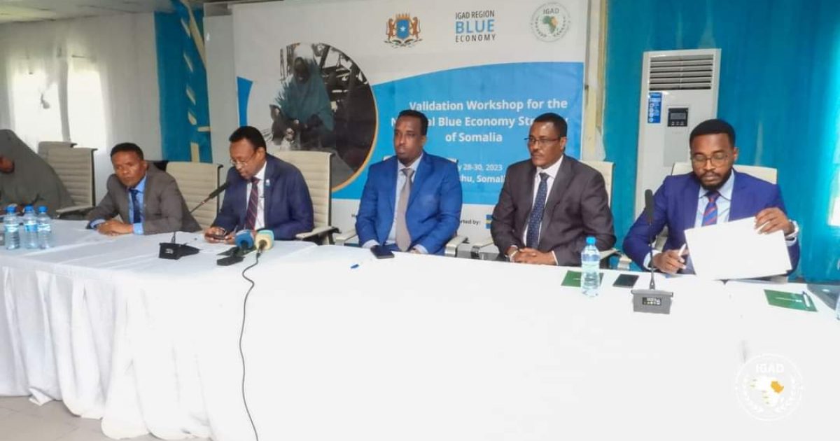 Dowladda Soomaaliya,IGAD oo daah fureen shirka falanqeynta Istaraatiijiyadda Blue Economy