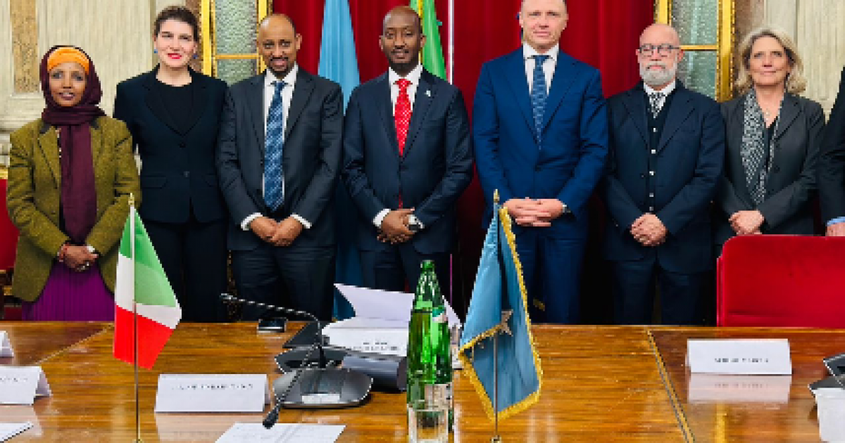 Wasiirka Kalluumeysiga iyo Dhaqaalaha Buluugga XFS oo la kulmay wasiirka Beeraha Talyaaniga