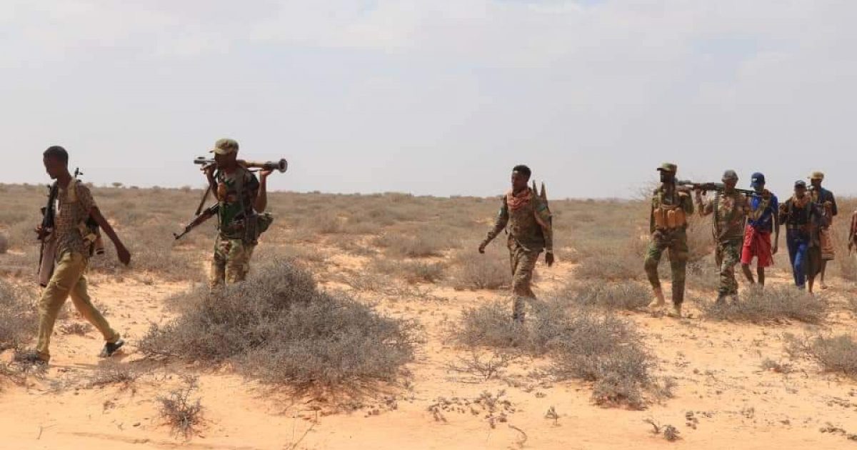 Ciidamada xoogga dalka iyo kuwa Daraawiishta Galmudug oo howlgal ka wada gobolka Mudug.