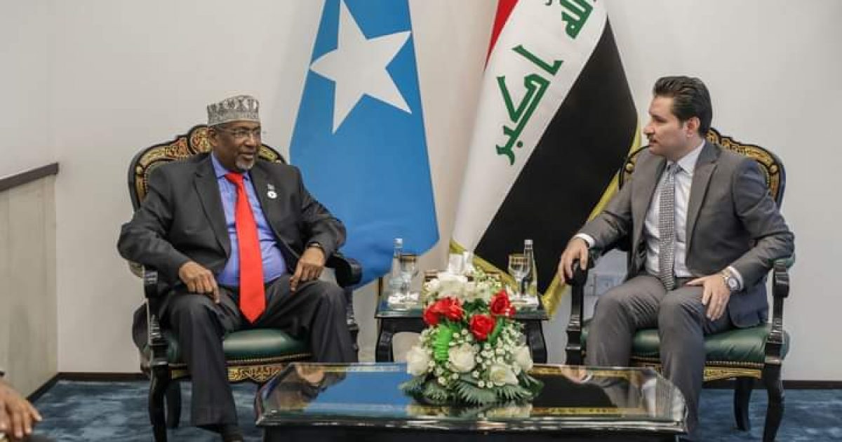 Guddoomiyaha Golaha Shacabka BJFS oo la kulmay Ku-simaha Guddoomiyaha Golaha Baarlamaanka Dalka Ciraaq