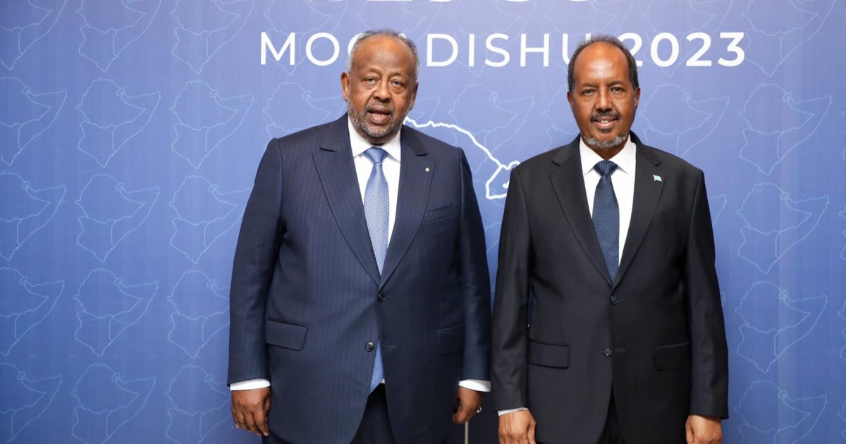 Madaxweyne Xasan Sheekh oo Muqdisho Ku Soo dhaweeyey dhiggiisa Jabuuti