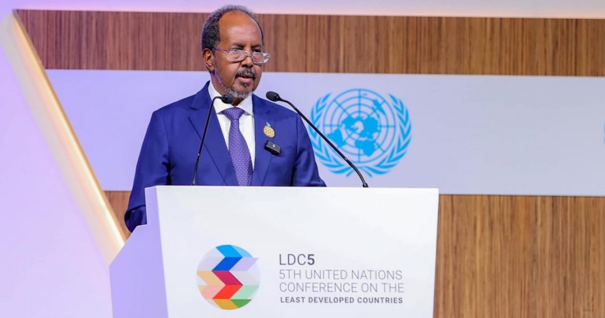 Somali President Speaks at UN Conference on Least Developed Countries in Doha