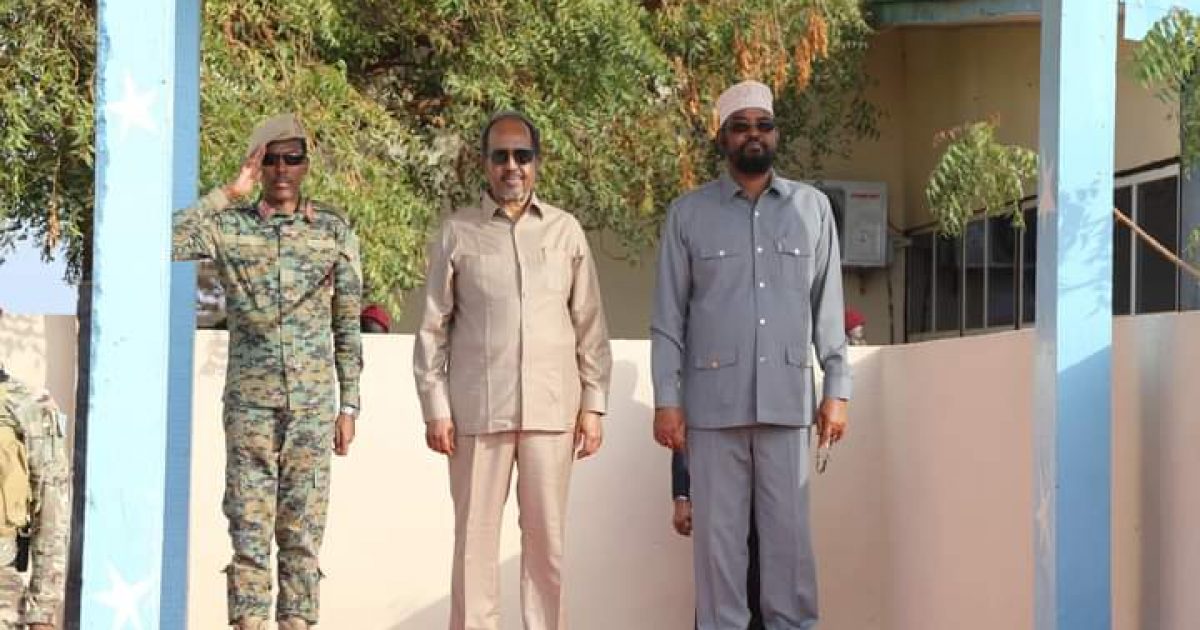 Madaxweyne Xasan Sheekh oo gaaray magaalada Kismaayo “SAWIRRO”