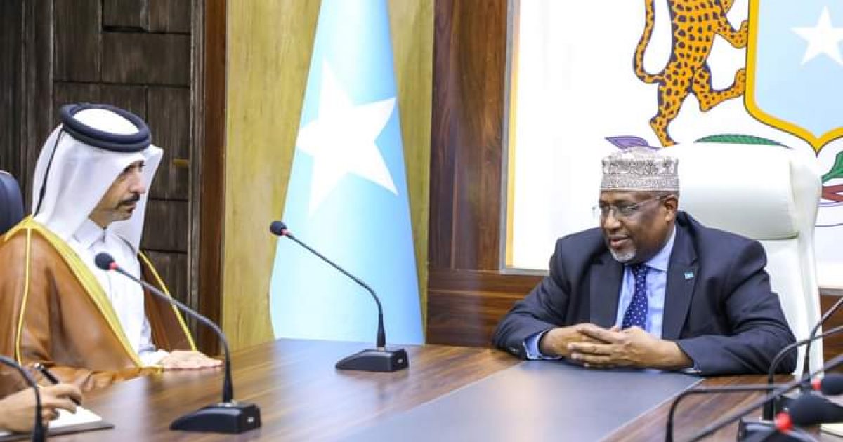 Guddoomiye Sheekh Aadan oo xafiiskiisa ku qaabilay Danjiraha Dalka Qatar ee Soomaaliya