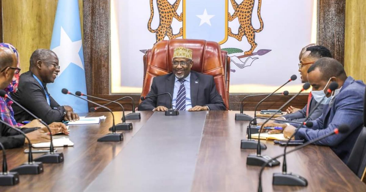 Guddoomiyaha G/Shacabka BJFS oo xafiiskiisa ku qaabilay Madaxda Hay’adda UNHCR